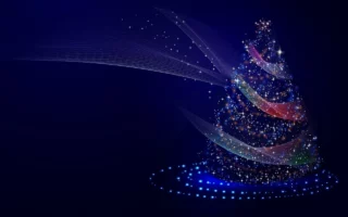 sapin de noel bleu nuit